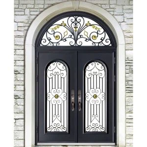 Nemška kovanega železa varnostna steklena vrata