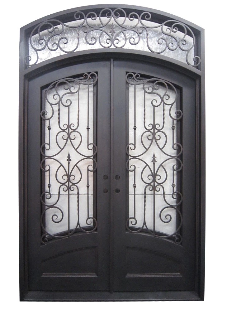 Exterior Double Wrought Iron Door