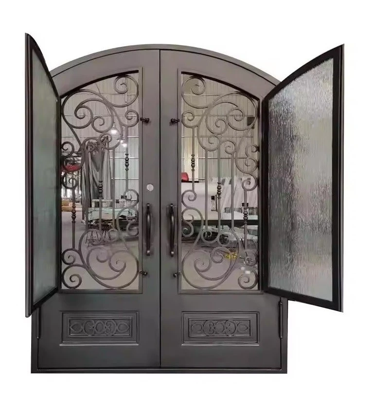 Exterior Double Wrought Iron Door